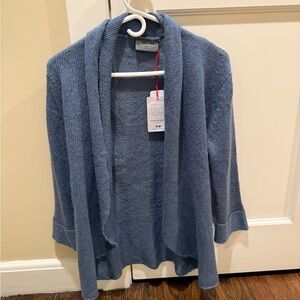 Wooden Ships Blue Cardigan Sweater